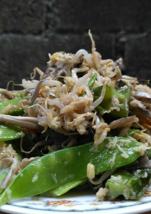 Foto resep Urap Jantung Pisang Mix Toge Kapri Kecipir