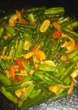 Foto resep Tumis udang kacang buncis balacan