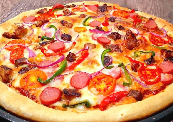 Recipe of Speedy Spicy barbecue pizza