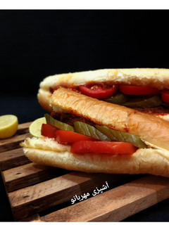 عکسی از دستور ساندویچ سنگدان