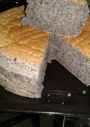 Foto resep Ogura cake ketan hitam with fresh milk