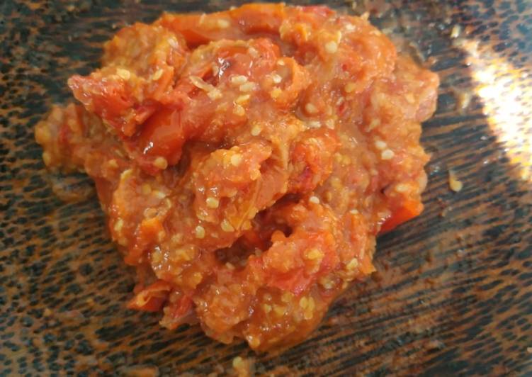 Resep Sambal kemiri Jadi, Bisa Manjain Lidah