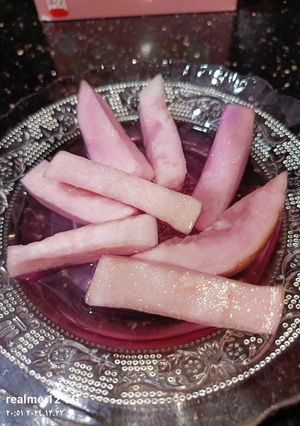 صورة لوصفة مخلل لفت بدون خل