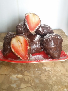 Una foto de Fresas cubiertas de chocolates