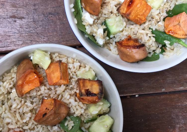 Easiest Way to Prepare Quick Sweet potato rice bowl