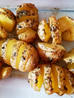 Una foto de Patatas Hasselback