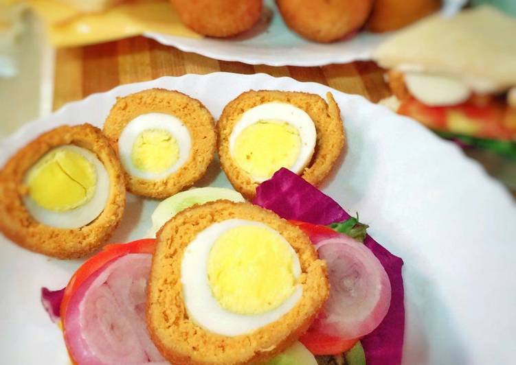 Recipe of Super Quick Homemade Scotch Egg Burger