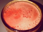 A picture of water melon mint juice