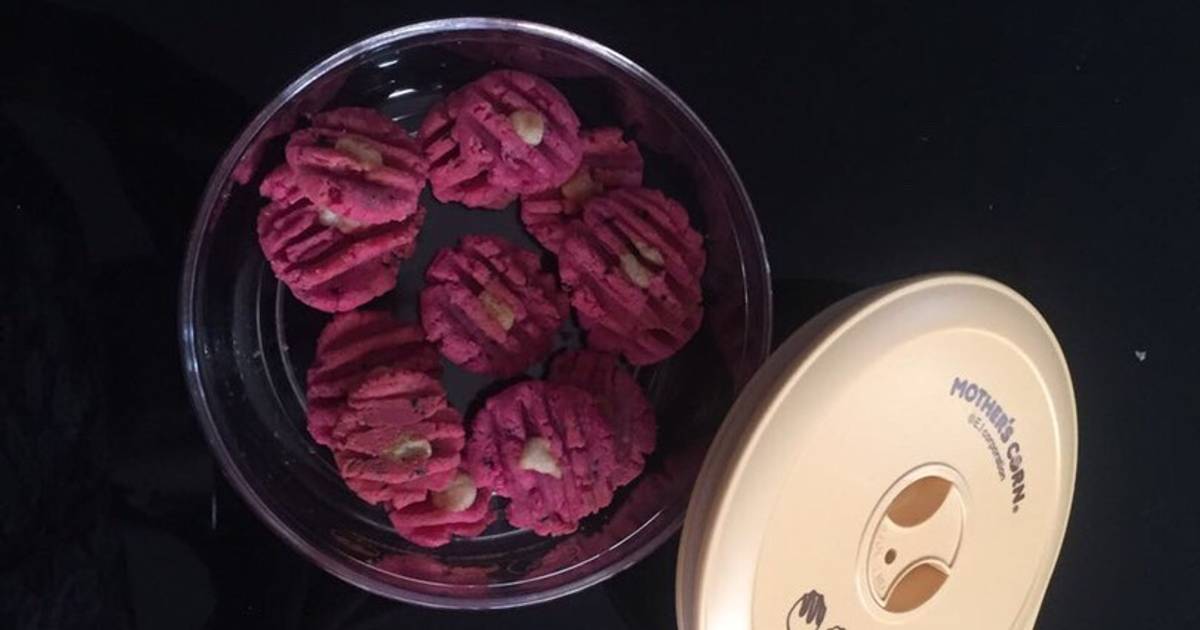 Resep Dragon Fruit Cookies (kue buah naga 🐉) oleh Uni Mandy Mika’s