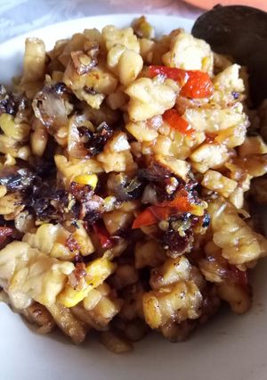Foto resep Sambal goreng tempe telur simple