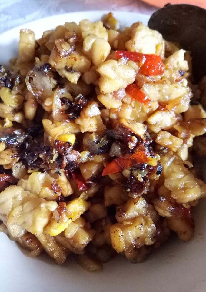 Foto resep Sambal goreng tempe telur simple