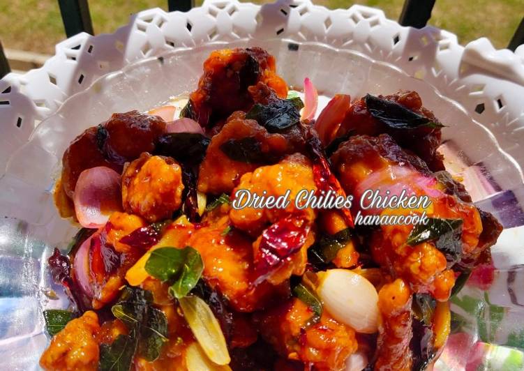 Langkah Langkah Buat Dried Chilies Chicken (Gong Bao Ji Ding) yang Cepat