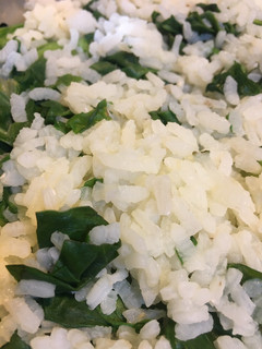 Una foto de Arroz con acelgas