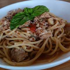 Spaghetti con ragù di pesce Capone (lampuga)-レシピのメイン写真