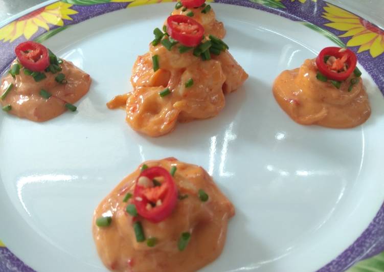 Resep Shrimp lemon mayo Anti Gagal