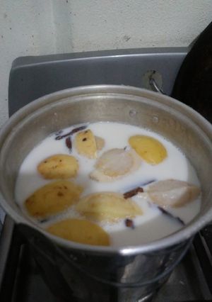 Una foto de Arroz con leche con guayaba