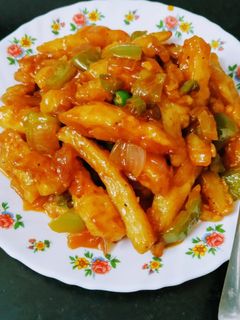 চিলি পটেটো রেসিপির প্রধান ছবি