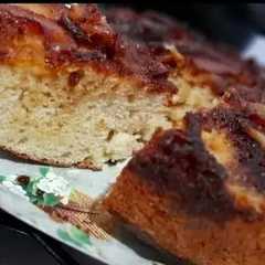 Una foto de Torta invertida de manzana