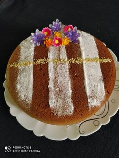 عکسی از دستور کیک شیر داغ
