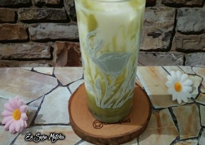 Resep Es Susu Matcha Chocolatos yang Enak