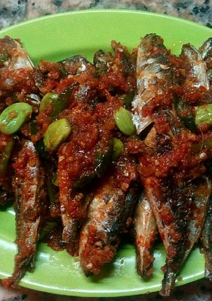 Foto resep Sambel petai ikan asin