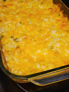 A picture of Cracker Barrel's Hashbrown Casserole.