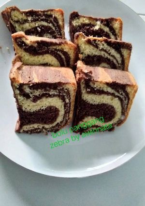 Foto resep Bolu panggang zebra