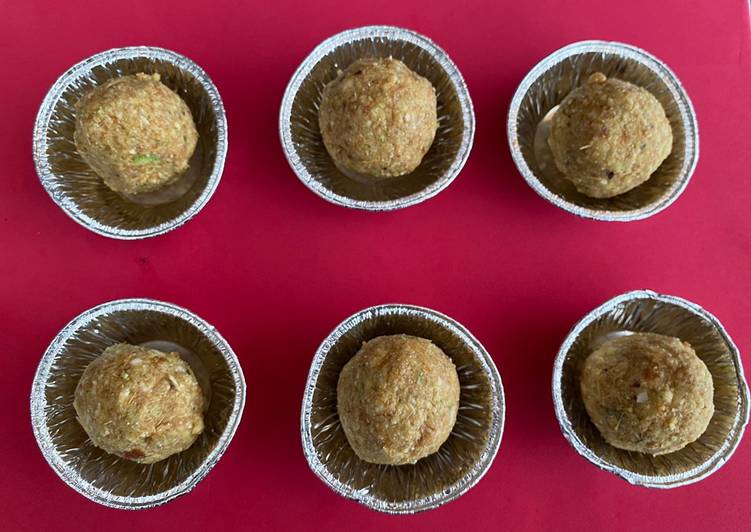 Recipe of Super Quick Homemade Daria na ladoo (roasted chickpea ladoo)