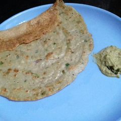 A picture of Millet and green gram dosa.