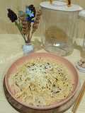 Creamy carbonara spageti ikan tuna