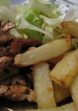 Gyros tál recept fotója