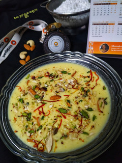 केसर ड्राई फ्रूट्स साबूदाना खीर (kesar dry fruits sabudana kheer recipe in Hindi) रेसिपी मुख्य फोटो