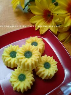 Foto resep 🍑Kue Mangkok (Apem) Tape Singkong🍑