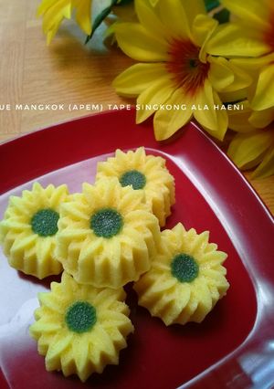 Foto resep 🍑Kue Mangkok (Apem) Tape Singkong🍑
