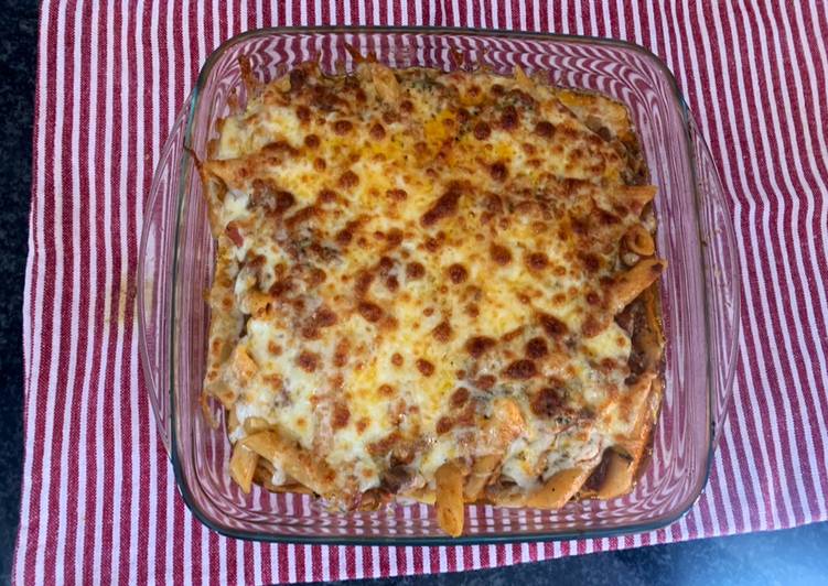 Step-by-Step Guide to Prepare Super Quick Homemade Cheesy Pasta Bake