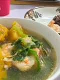 Món canh bí đỏ nấu tôm eatclean