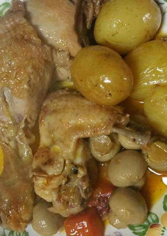 Una foto de Pollo a la cerveza
