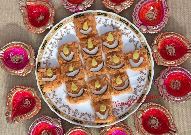 Recipe of Ultimate Kasaria coconut Burfi