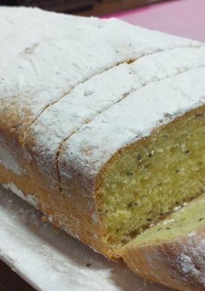 Una foto de Budín de limón con chía