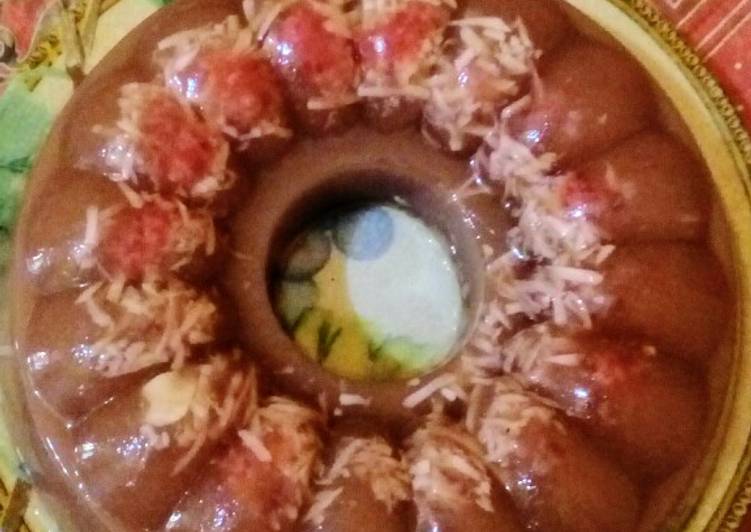 Jelly Cokelat with Parutan Keju