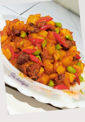 Foto resep Kentang ati peteui balado