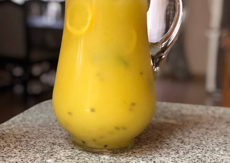 How to Prepare Any-night-of-the-week Pineapple &amp; passion fruit Mojito  @mubina_18  #justblendit