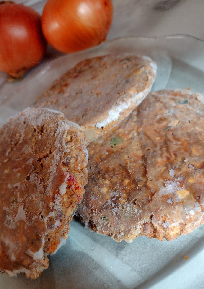 Una foto de Hamburguesas de lentejas [apto para veganos]