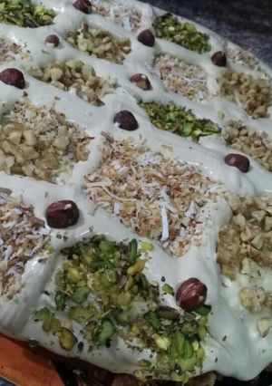 صورة لوصفة كيكه النسكافيه والكريمه