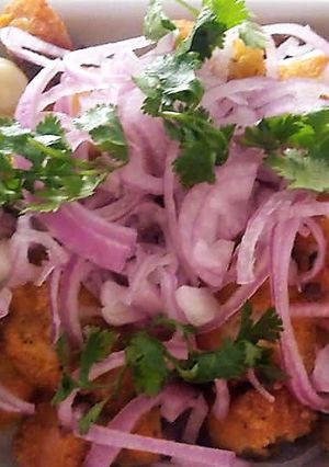 Una foto de Chicharrón de Pescado a lo Carmelita