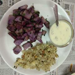 A picture of Masala crispy yam.