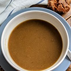 A picture of Bajra Cumin Soup(pithavni).