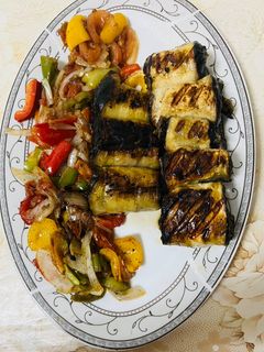 صورة لوصفة كباب الباذنجان