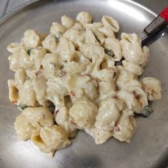 Creamy White Sauce Macroni A picture of Creamy White Sauce Macroni.