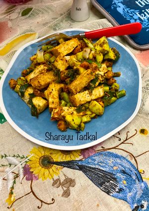 A picture of Roasted Tofu BHEL.